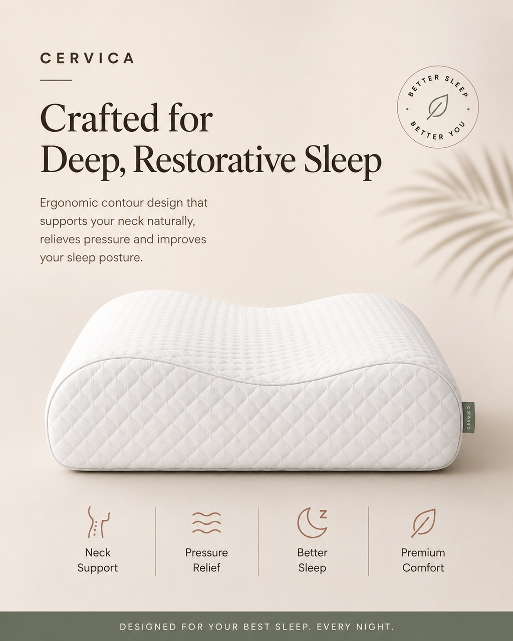 Cervica Orthopedic Memory Foam Pillow