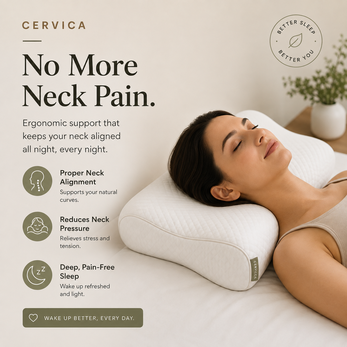 Cervica Orthopedic Memory Foam Pillow